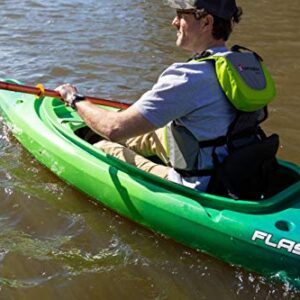 Perception Flash 9.5 | Sit Inside Kayak for Fishing and Fun | Two Rod Holders | Multi-Function Dash | 9' 6" | Earth (9331900190)