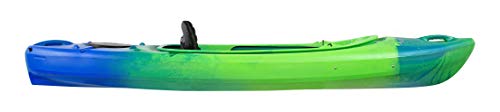 Perception Flash 9.5 | Sit Inside Kayak for Fishing and Fun | Two Rod Holders | Multi-Function Dash | 9' 6" | Earth (9331900190)