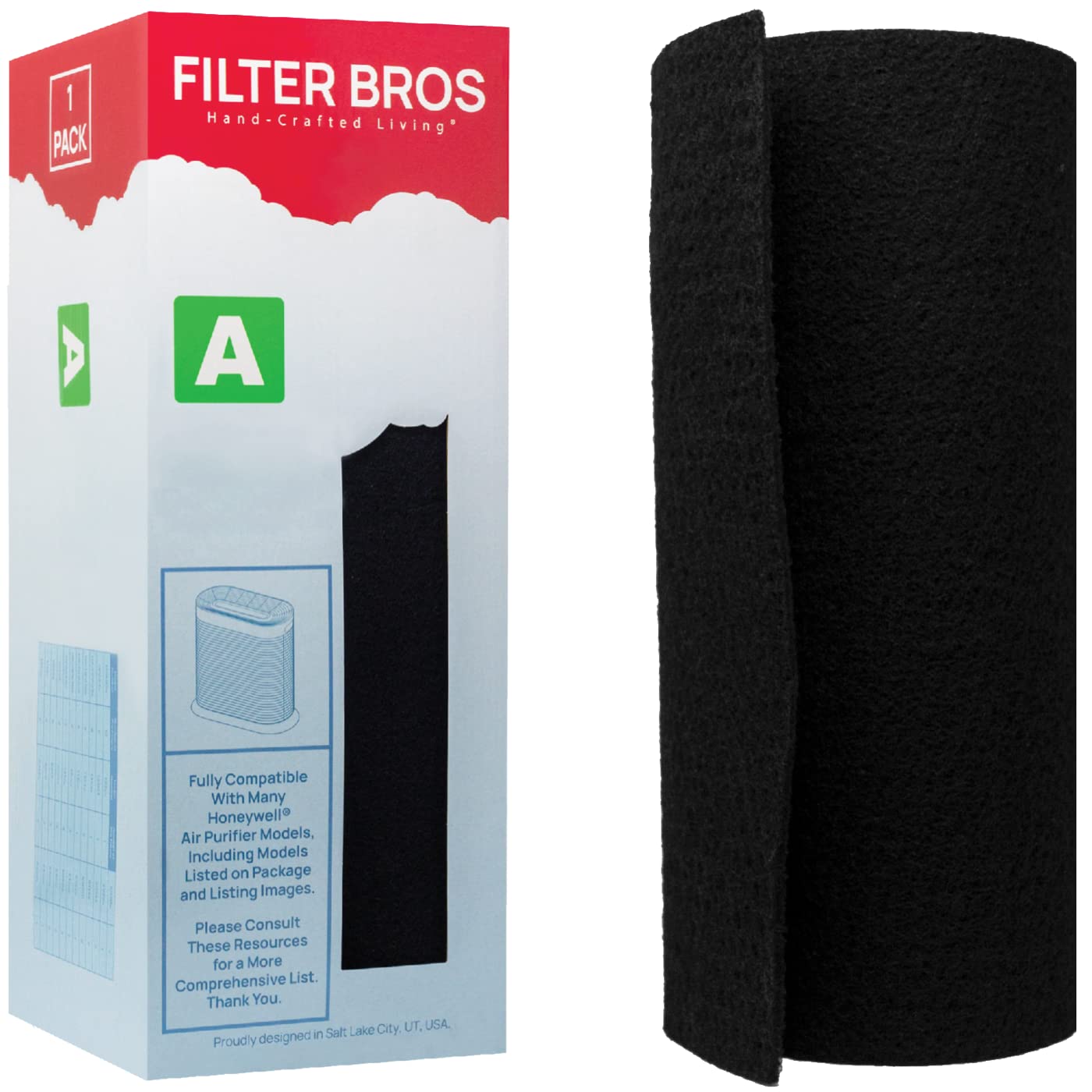 Filter Bros HRF-AP1 Cut to Fit Activated Carbon Roll Replacement Fits Honeywell