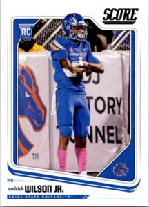 2018 score #418 cedrick wilson jr. rookie boise state broncos football nfl