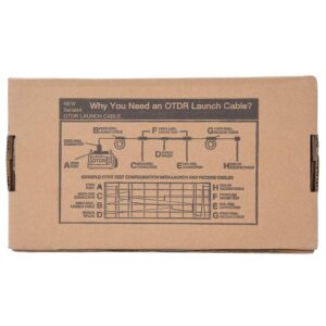 OTDR Launch Cable Dead Zone Kit, SC/UPC-SC/UPC Fiber Optic Launch Cable Single Mode 500M with Storage Box