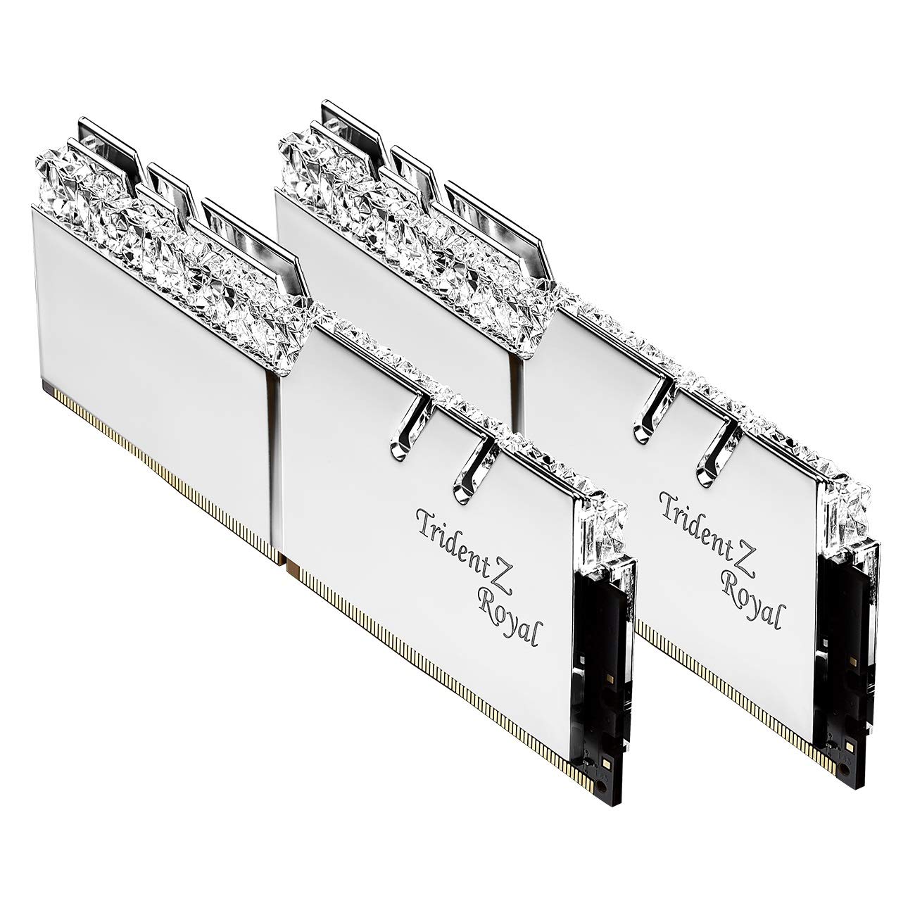 G.Skill 32GB DDR4 Trident Z Royal Silver 3600Mhz PC4-28800 CL16-19-19-39 1.35V Dual Channel Kit 2x16GB