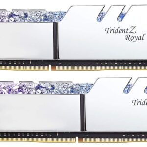 G.Skill 32GB DDR4 Trident Z Royal Silver 3600Mhz PC4-28800 CL16-19-19-39 1.35V Dual Channel Kit 2x16GB