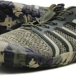 Oranginer Men's Barefoot Shoes Lightweight Athletic Trail Running Shoes Men Camouflage Size 10