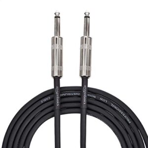 amazon basics ts 1/4 inch straight instrument cable for electric guitar/bass and keyboard, 10 foot, black