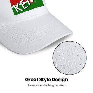 Fashion for Men and Women Kenya Kenyan Flag Duck Tongue Mesh Hat Baseball Cap Outdoor Leisure Cap