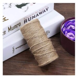 Natural Jute Twine 2000 Feet 3 Ply Arts Crafts String 6 Rolls Packing String for Gifts Wrapping Gardening Decorations Picture Display