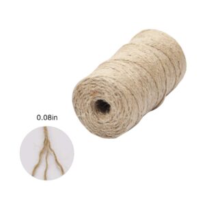 Natural Jute Twine 2000 Feet 3 Ply Arts Crafts String 6 Rolls Packing String for Gifts Wrapping Gardening Decorations Picture Display