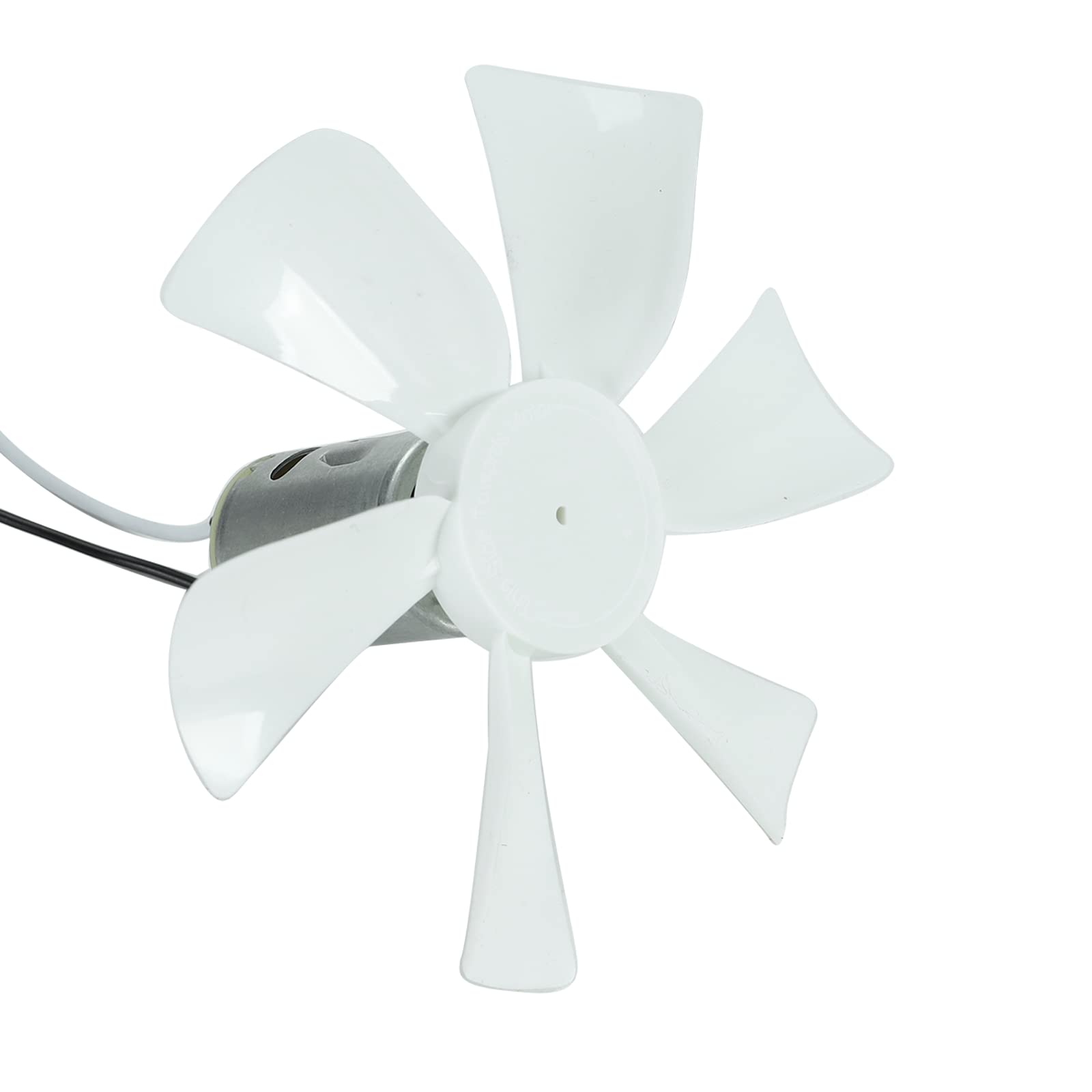 BLACKHORSE-RACING White 6 inch RV Fan 12V D - Shaft Replacement Camper Fan Blade Bathroom Fan Home Bathroom Mobile Home RV Motor