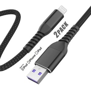 smallelectric past smile, future win 2 pack long cable 10 foot,nylon braided 10 feet charging cord