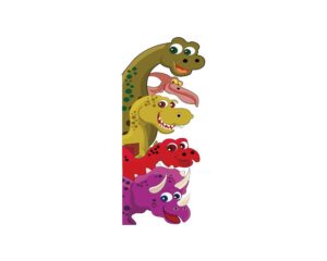 dinosaurs behind the door decals dinosaur wall decals peel & stick removable stickers for children kids bedroom living room mural wall art