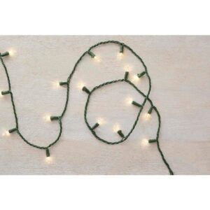 Home Accents Holiday 34 ft.100-Light Mini LED Warm White String Lights with Green Wire L9100174WU01