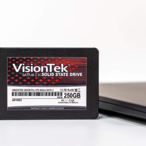 VisionTek PRO XTS 7mm 2.5 Inch SATA III SSD - 250GB - Desktops, Laptops, Mac Systems