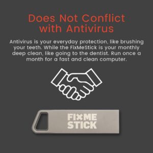 FixMeStick Computer Virus Removal Stick for Apple Macs - Unlimited Use on Up to 5 Apple Laptops or Desktops for 2 Years - Works with Your Antivirus