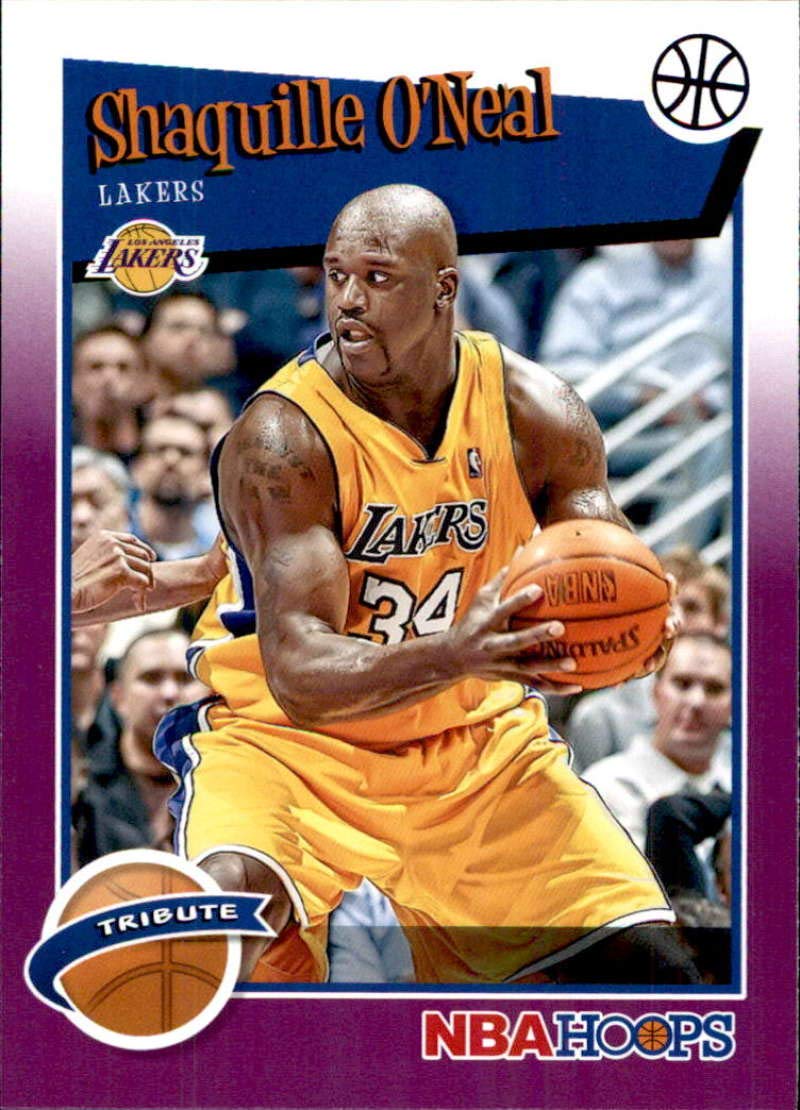 2019-20 Panini Hoops Purple #283 Shaquille O'Neal Los Angeles Lakers Basketball Card