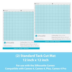 Silhouette Cameo 4 Extras Bundle with Extra AutoBlade, Tool Kit, Cutting mat and PixScan. Silhouette Handbook,10 Extra Designs - Black Edition