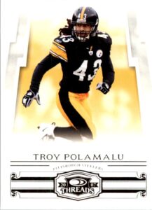 2007 donruss threads #112 troy polamalu nfl football trading card