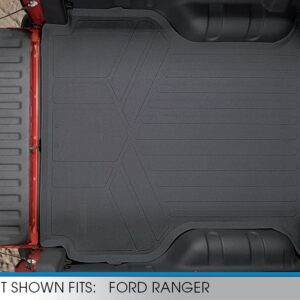 SMARTLINER K0410 Truck Rugged Bed Mat Liner for 2019-2021 Ford Ranger Crew Cab