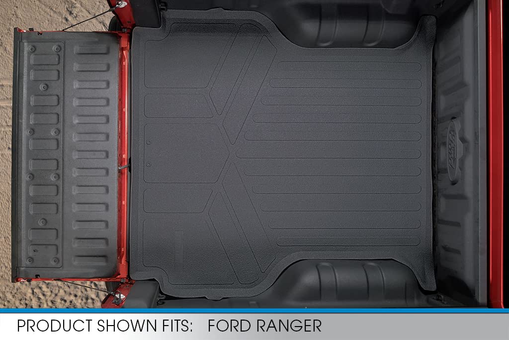 SMARTLINER K0410 Truck Rugged Bed Mat Liner for 2019-2021 Ford Ranger Crew Cab