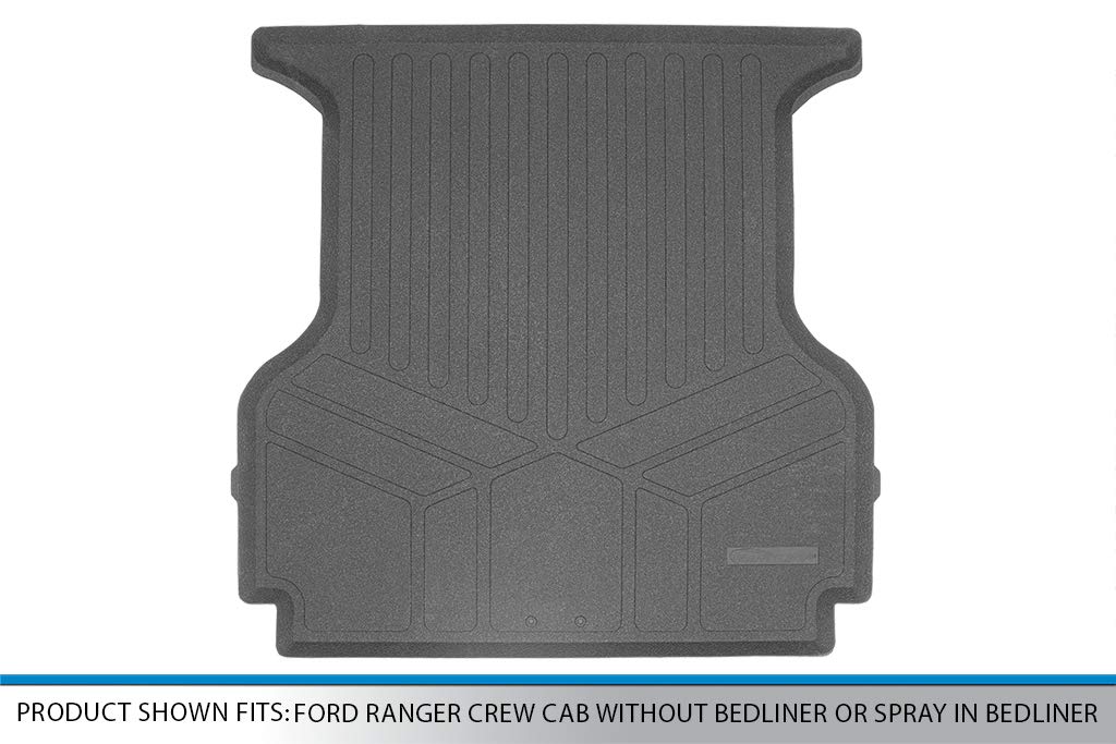 SMARTLINER K0410 Truck Rugged Bed Mat Liner for 2019-2021 Ford Ranger Crew Cab