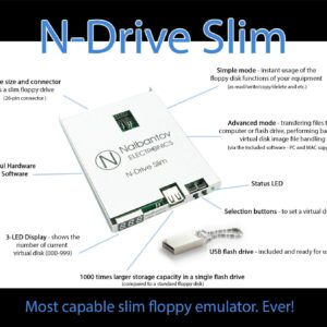 Floppy Disk USB Emulator N-Drive Slim for Yamaha PPC500, PPC500R, PPC500RH