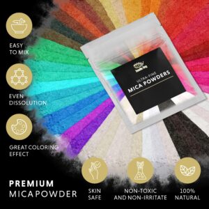 Chameleon Mica Powder for Epoxy Resin - 52 Colors Set - 0.10 Oz (3gr) - Mica Pigment for Resin Art, Soap Making, Epoxy, Slime & Candle Dye - Mica Powder, Lip Gloss, Eye Shadow