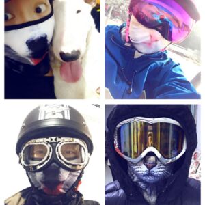 Young_Me Unisex 3D Animal Funny Balaclava Face Mask Cycling Motorcycle Skiing Snowboarding Music Festivals Halloween (Lion)