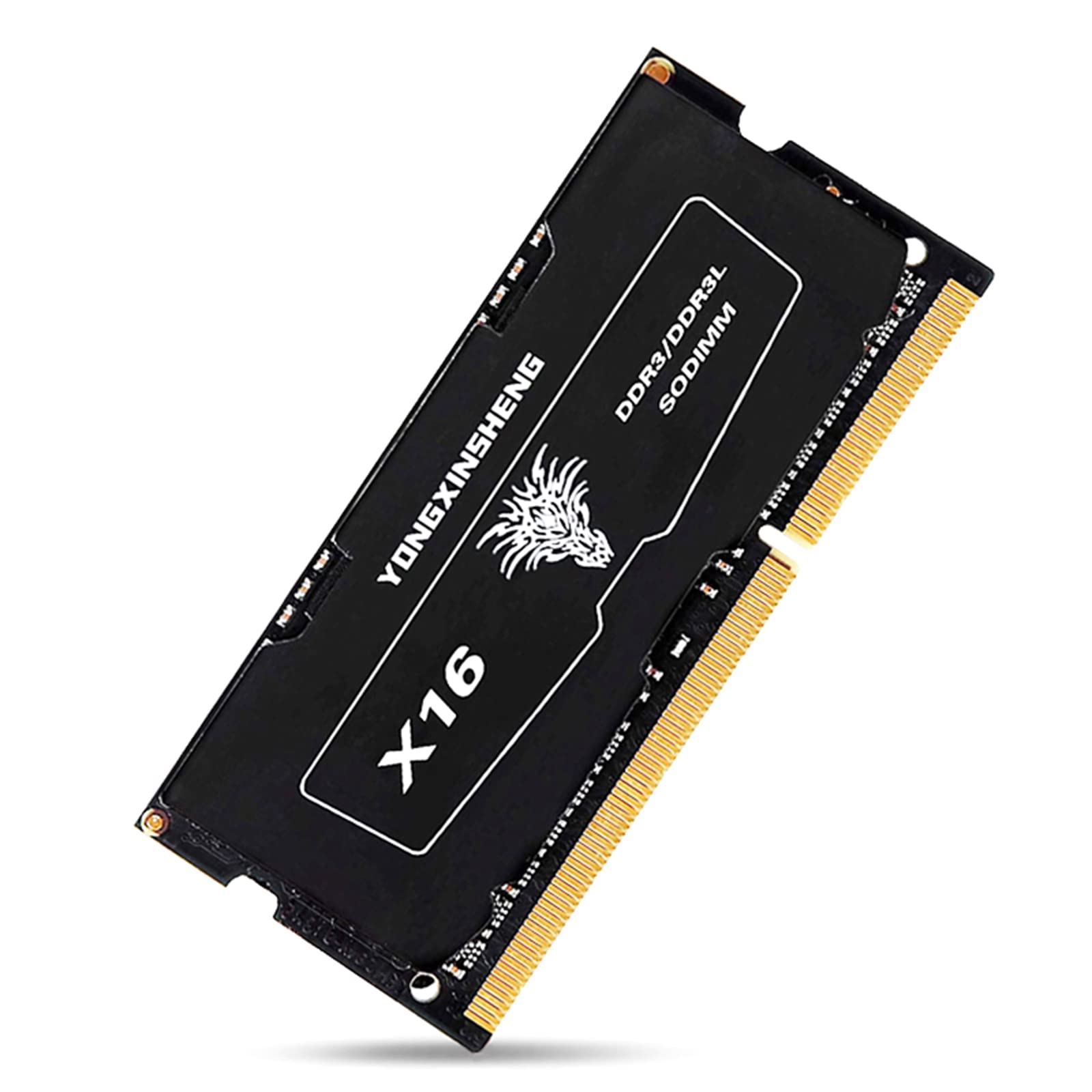 Yongxinsheng 8GB DDR3L / DDR3 1600MHz CL11 SODIMM Laptop Memory PC3L-12800 / PC3-12800 204Pin 1.35V / 1.5V 2Rx8 Dual Rank Non-ECC Unbuffered Notebook PC Computer Memory RAM Module Upgrade (Black)