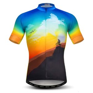cycling jerseys men,mountain bike jersey summer short sleeve breathable bicycle tops riding bike shirts quick dry