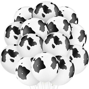 gejoy cow balloons latex balloons funny print cow balloons for birthday party supplies decorations (24 pieces)