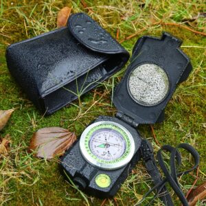 Compass, Sportneer Compass Survival Compass Hiking Military Compass with Inclinometer Waterproof Lensatic Compass Magnetic Compass Boy Scout Compass for Hiking Camping Hunting with Carry Bag