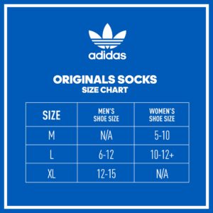 adidas Originals Women's Originals 3D Trefoil 3-Pack Super No Show, White/Heather Grey/Black, Medium