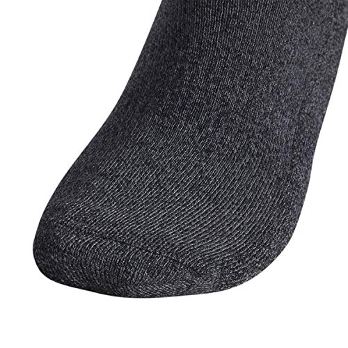 adidas Men's Athletic Cushioned Crew Socks with Arch Compression for a Secure fit (6-Pair), Black-OnixMarl/Black/Onix, Large