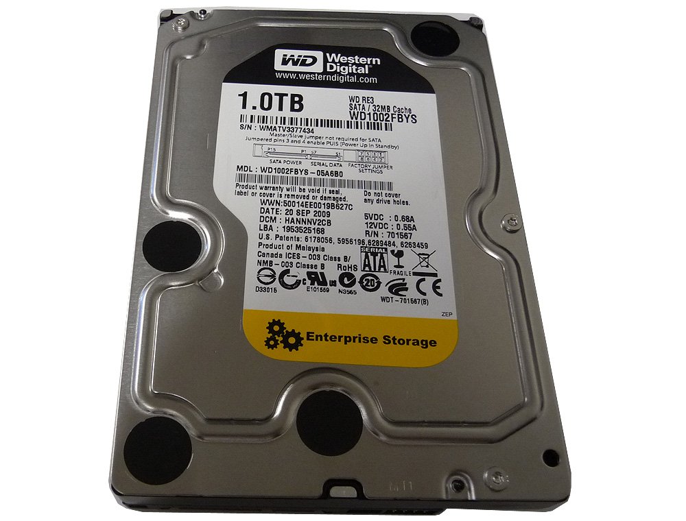 Western Digital WD1002FBYS 1TB SATA Hard Drive