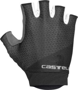 castelli women’s roubaix gel 2 glove for road and gravel biking i cycling, light black, s
