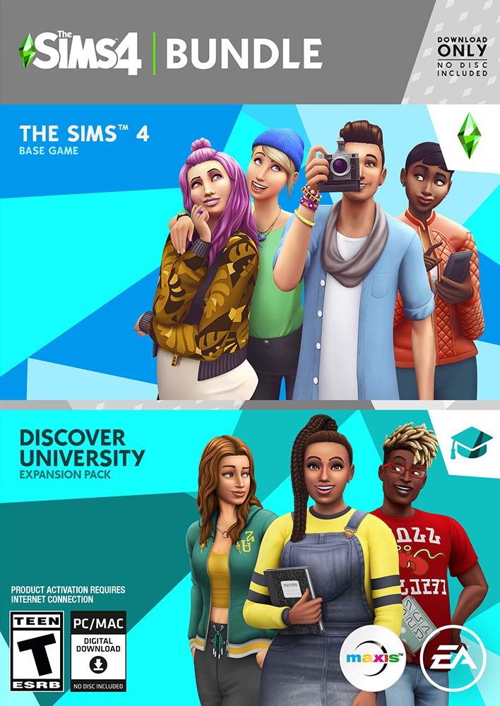 The Sims 4 - Plus Discover University Bundle - Origin PC [Online Game Code]