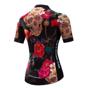 Cycling Jerseys Women,Mountain Bicycle Clothes Summer Cycling Tops Short Sleeve Riding Bike Shirts MTB Jersey Quick Dry
