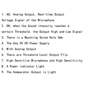 Gump's grocery Microphone Sensor AVR PIC High Sensitivity Sound Detection Module for Arduino