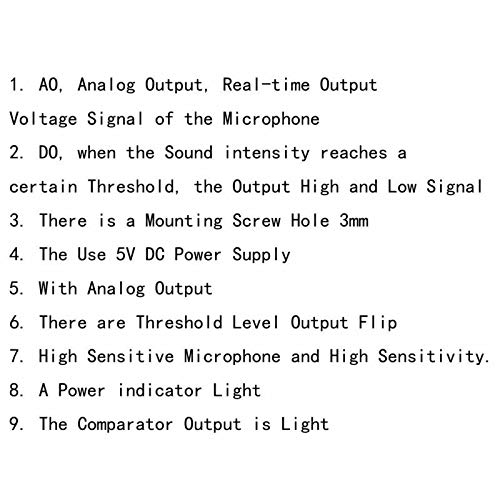 Gump's grocery Microphone Sensor AVR PIC High Sensitivity Sound Detection Module for Arduino