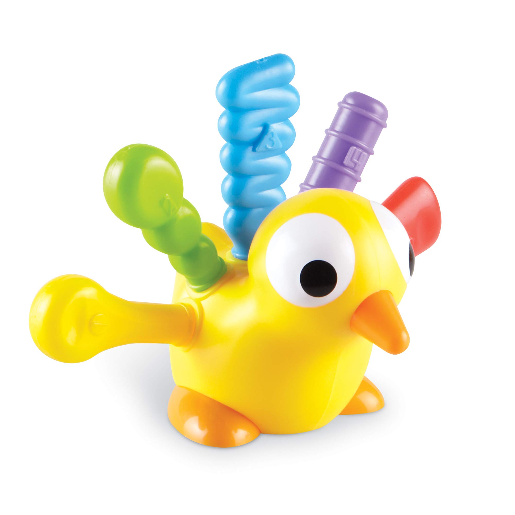 Learning Resources Fine Motor Peacock Pals - 5 Pieces, Ages 18+ months Toddler Learning Toys, Fine Motor and Sensory Toys