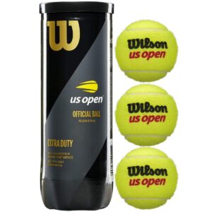 wilson us open extra duty all-court tennis balls - 3 ball can (2 cans)