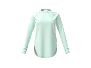 under armour breathe long sleeve t-shirts, seaglass blue (403)/tonal, small