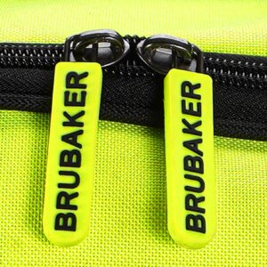 BRUBAKER Combo Set XC Touring Champion - Cross-Country Ski Bag and Ski Boot Bag for 1 Pair of Skis + Poles + Boots + Helmet -Neon Yellow/Black - 82 3/4 Inches / 210 Cm