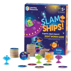 learning resources slam ships sight words game - ages 5+ educational and fun games for kids, board games for kids, kindergarten games