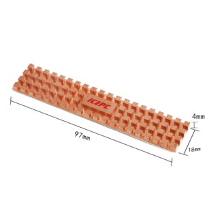 icepc M.2 22110 Pure Copper Heatsink with Thermal Conductive Adhesive for Cooling M.2 NVME 22110 NGFF SSD Radiator, Suitable for Enterprise-Class Server or PC 22110 Solid State Disk