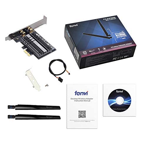 WiFi 6 AX200 PCI-E WiFi Card BT5.2 Dual Band AX3000Mbps Desktop AX200NGW 802.11ax 5Ghz 2.4Ghz 160MHz MU-MIMO Next-Gen Wireless Network Adapter for Gaming Fans OFDMA Miracast Only Support Windows 11 10