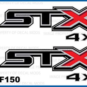 Decal Mods STX 4X4 Decals Stickers for Ford F150 (2015-2020) - F (Set of 2) Officially Licensed | FH2A1