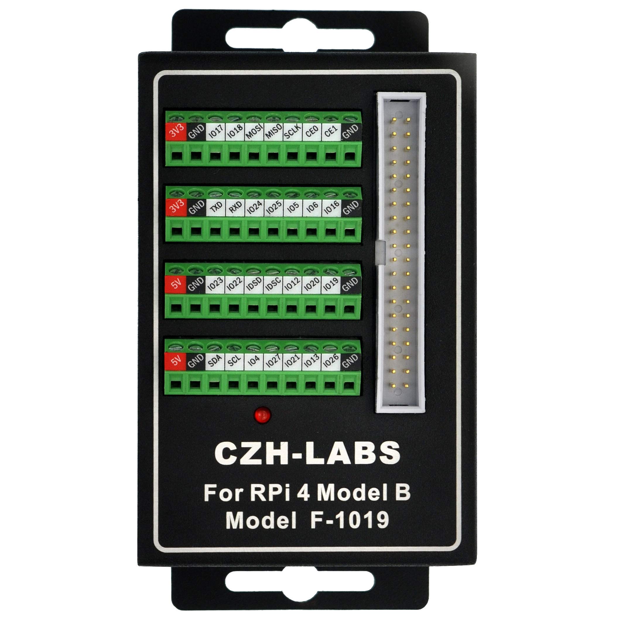 RPi Screw Terminal Block Breakout Module with Aluminum Enclosure. for Raspberry Pi 4 Model B