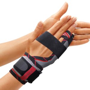 ORTONYX Pinky Finger Splint Boxer Fracture Brace Immobilizer for Broken Fingers, Metacarpal Syndrome and Ulnar Gutter - Neoptrene and Latex Free - Left or Right Hand / ACKB434