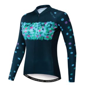anti-uv cycling jerseys women long sleeve mountain bike shirts autumn breathable cycling clothing mtb jerseys